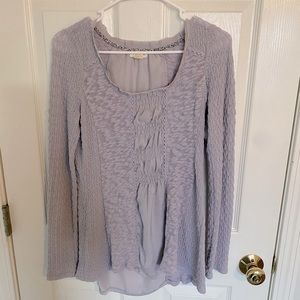 Anthropology Meadow Rue Women’s XS long sleeve color: grey